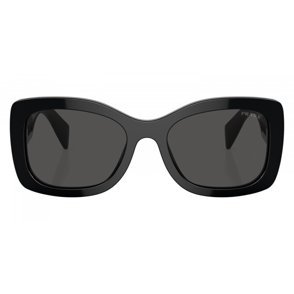 NWT Prada 0PR A08S-1AB5S0 Black Rectangle 56mm Sunglasses - Picture 3 of 5